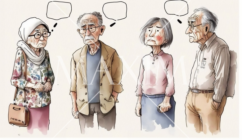 お年寄りの井戸端会議