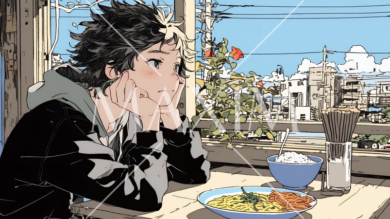 心配事があって食が進まない女性