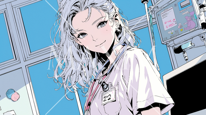 ナース：若い女性看護師