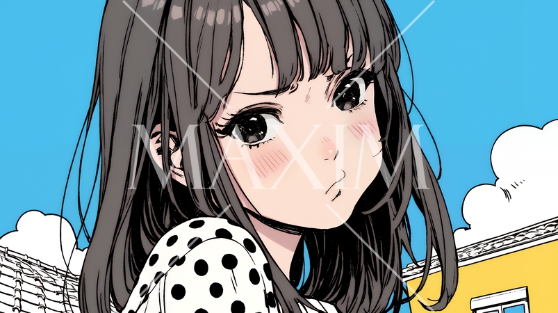 口をとがらせて不機嫌そうな顔をしている若い女性