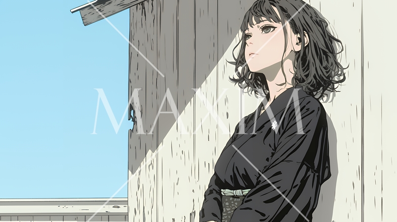 葬儀で黒紋付を着た女性