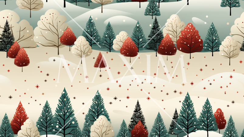 クリスマスツリーの連続パターン