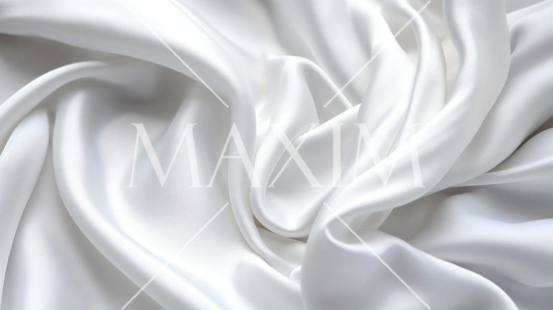 しわの寄った白いシルクの背景画像：精緻CG画像