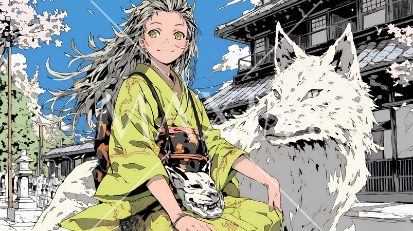 人と怪異が共存する世界｜対立と調和・多様性を象徴するファンタジーコンセプトイメージ