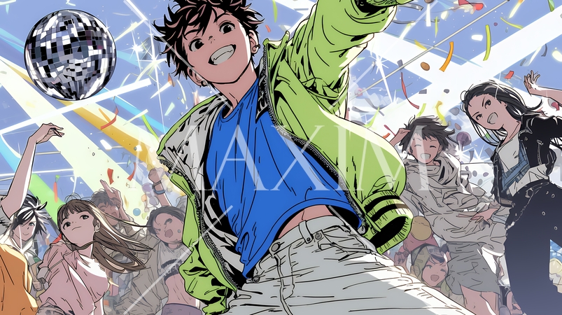 クラブで踊っている若者たち