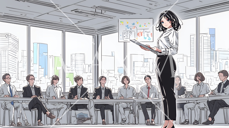 自信満々の女性リーダーが率いるプロジェクトチーム