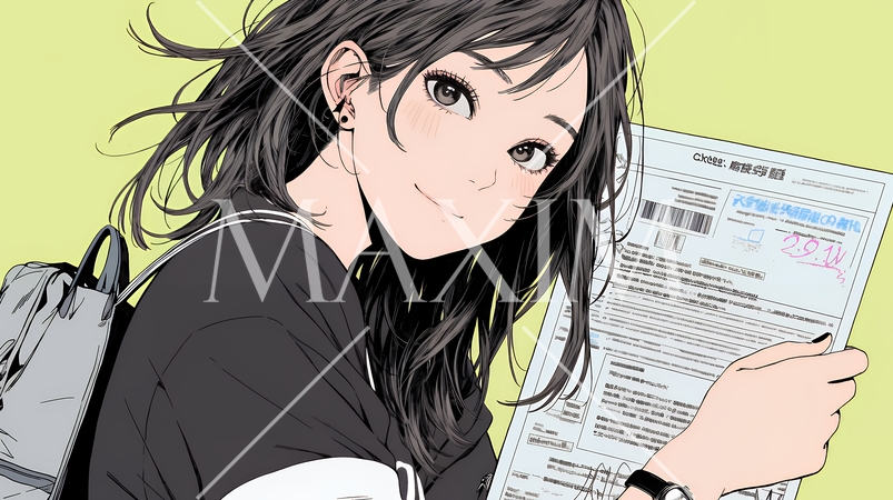 書類を確認するビジネスウーマン