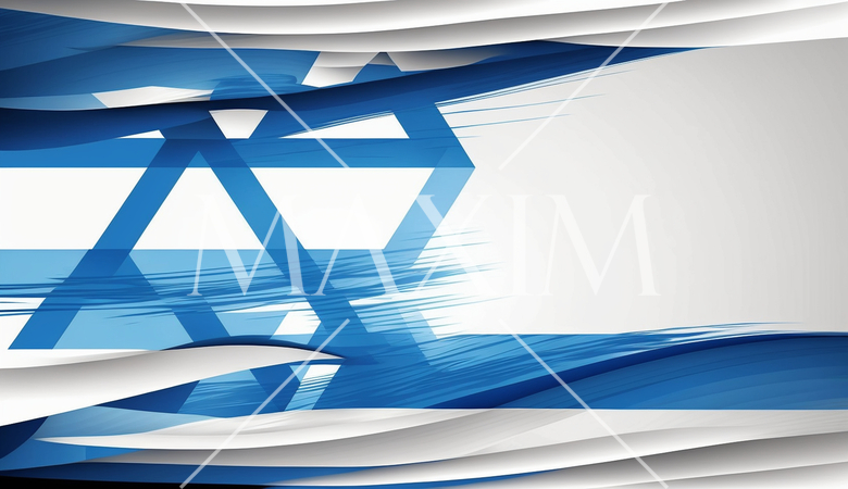 イスラエルの国旗をモチーフにした背景
