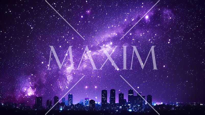 スターリーナイト：大都市の上に横たわる天の川