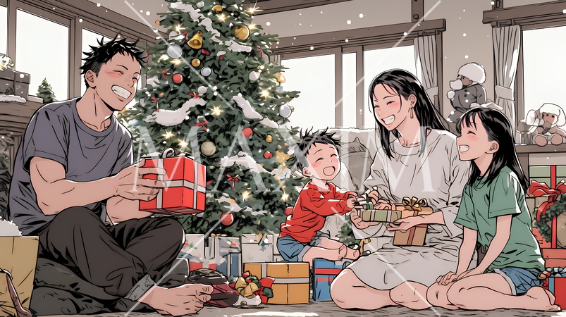 仲良し親子の楽しいクリスマス