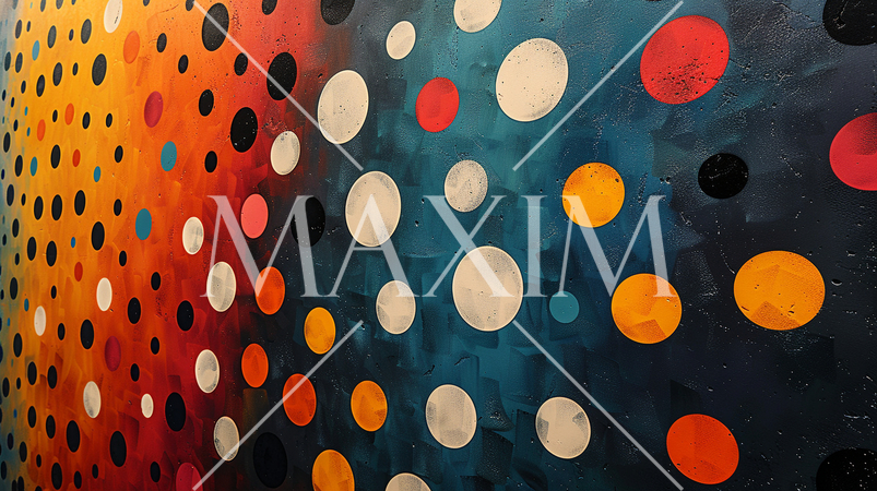 ドットパターン： 小さな円形や四角形のドットで、ポップでモダンな雰囲気を演出する