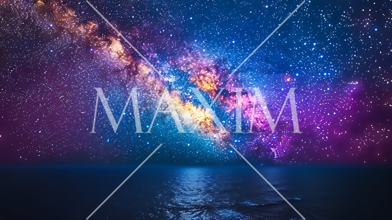 スターリーナイト：夜の水面に映る天の川