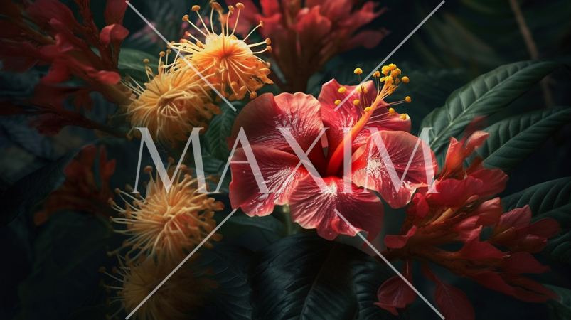 南国の花たち：実写風