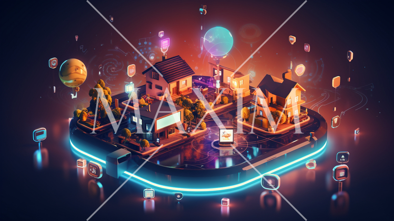 インターネット・オブ・シングス（IoT）：デバイス同士が連携、スマートホームや自動運転車。