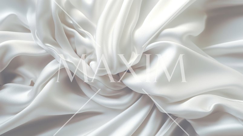 しわの寄った白いシルクの背景画像：精緻CG画像