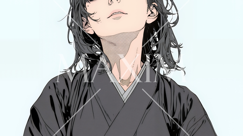 葬儀で黒紋付を着た女性