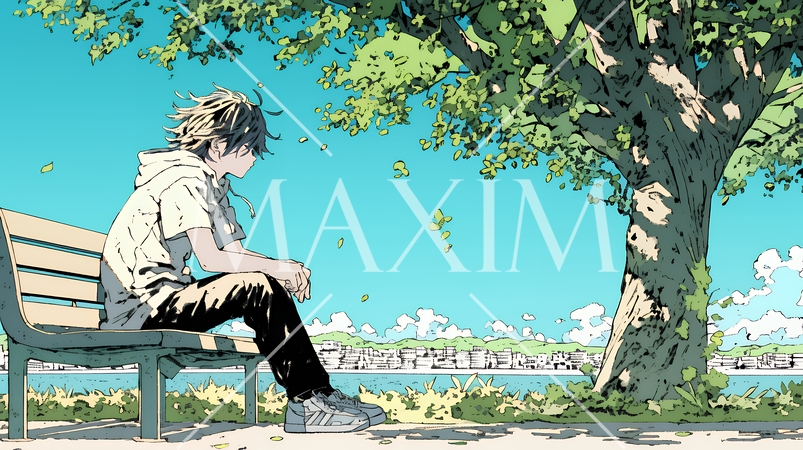 5月病の若い男子大学生