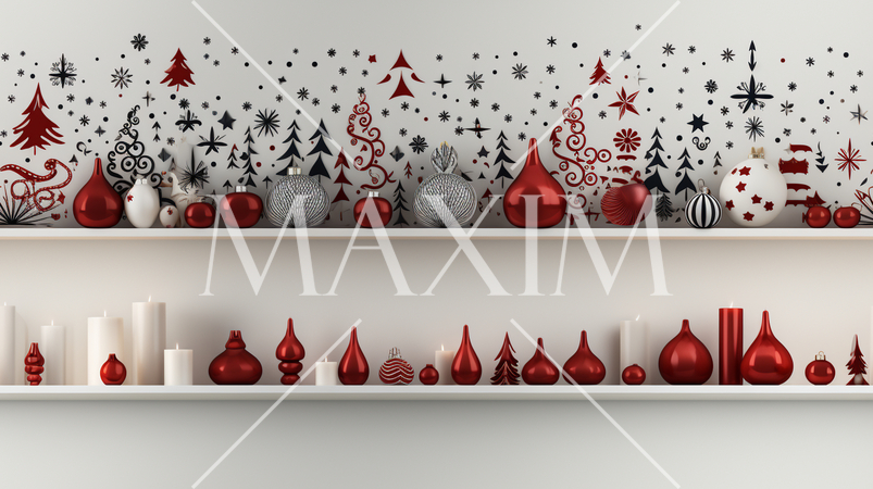 クリスマスオーナメントの連続パターン