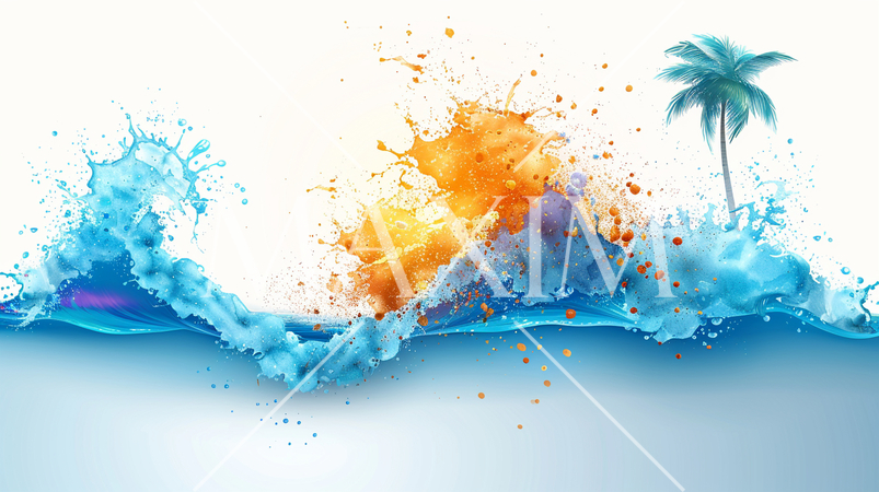 地球温暖化による海面上昇が招いた南国の小島の水没