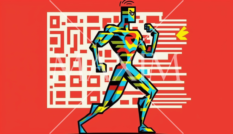 人間版QRコード（QRコードみたいに平板な人）：AI・デジタル思考人間