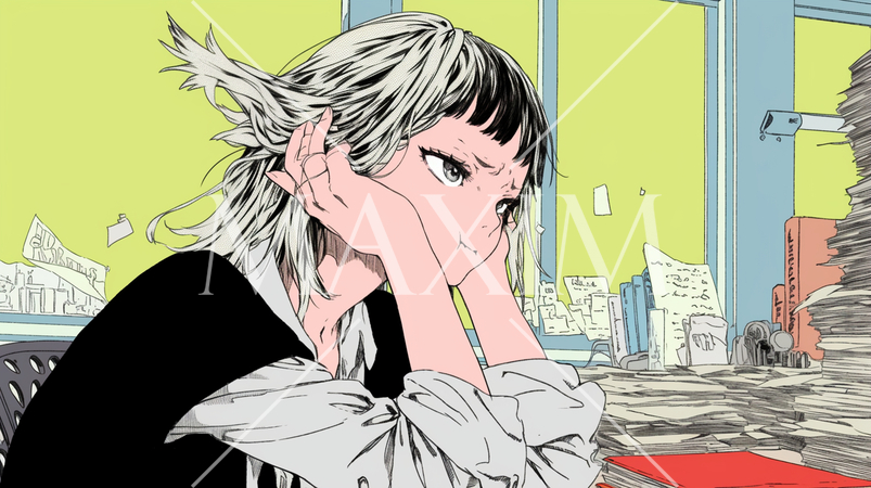 仕事上のトラブルで怒りが収まらない女性