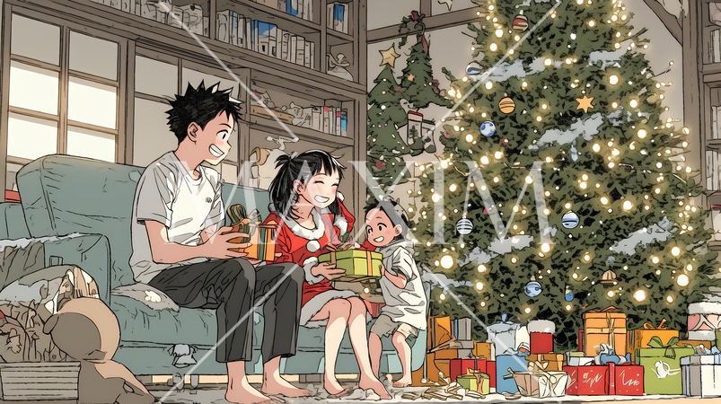 仲良し親子の楽しいクリスマス