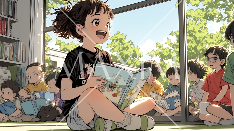 友達と遊んでいる幼い子供たち