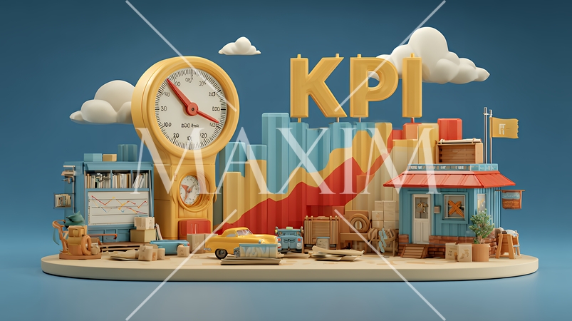 KPI：最終的な目標（KGI）を達成するための「重要業績評価指標」のイメージ