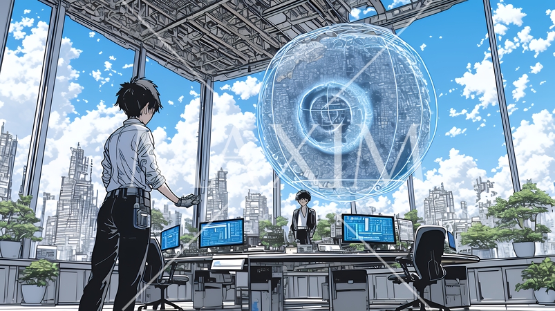 プライバシー・ポリシーやセキュリティー・ポリシーを表す堅牢な門と門番のイメージ