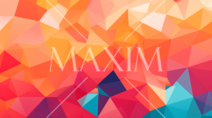 ジオメトリックデザインの背景：幾何学的な形状デザイン。鮮やかな色使いで活気とエネルギーを表現。