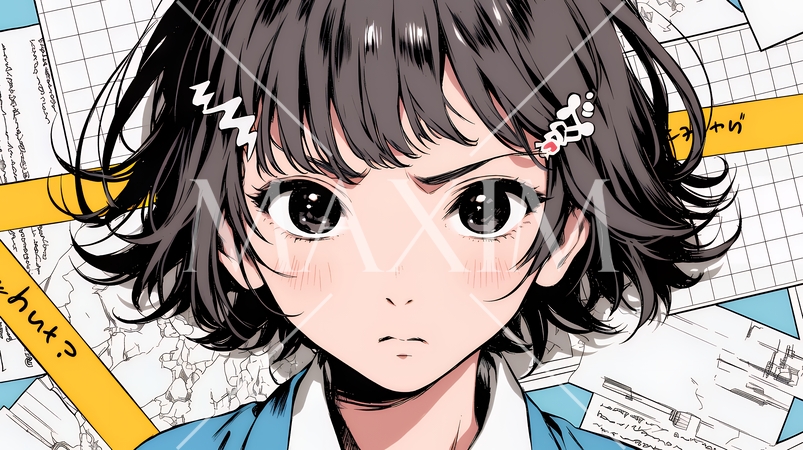 「はぁ？」と呆れた表情をしている女子高生