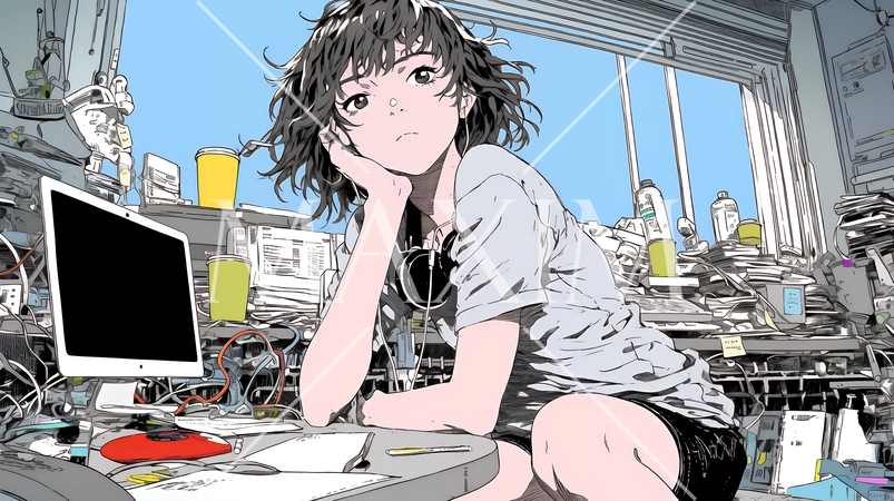 ワーカホリック：家に帰っても仕事・勉強ばかり