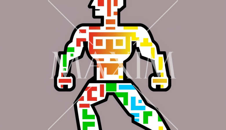 人間版QRコード（QRコードみたいに平板な人）：AI・デジタル思考人間