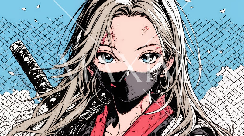 セクシーな女忍者（くノ一）