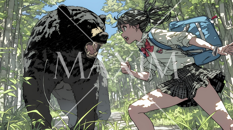熊と戦う女子高生