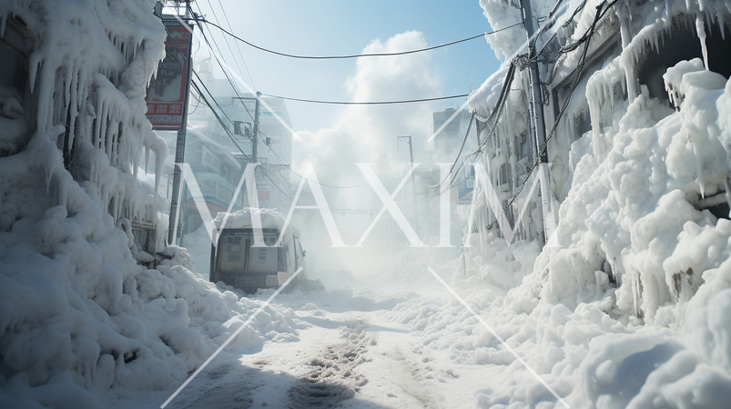 大雪に見舞われた大都市東京