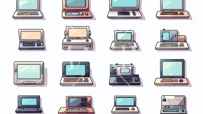 各種パソコン（PC)のアイコンのリファレンスシート