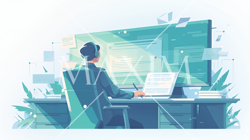 綿密なビジネス戦略を練っている男性