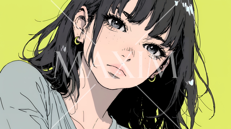 戸惑いの表情の若い女性：困惑した微妙な感情を浮かべた女性