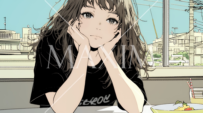 心配事があって食が進まない女性