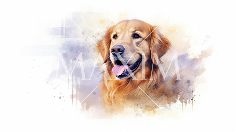 ゴールデン・レトリバー-水彩画