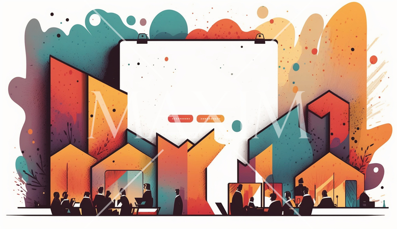 カンファレンスとイベント：業界カンファレンス、セミナー、トレードショー、展示会。