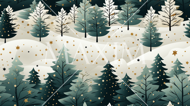 クリスマスツリーの連続パターン