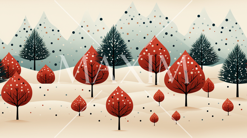 クリスマスツリーの連続パターン