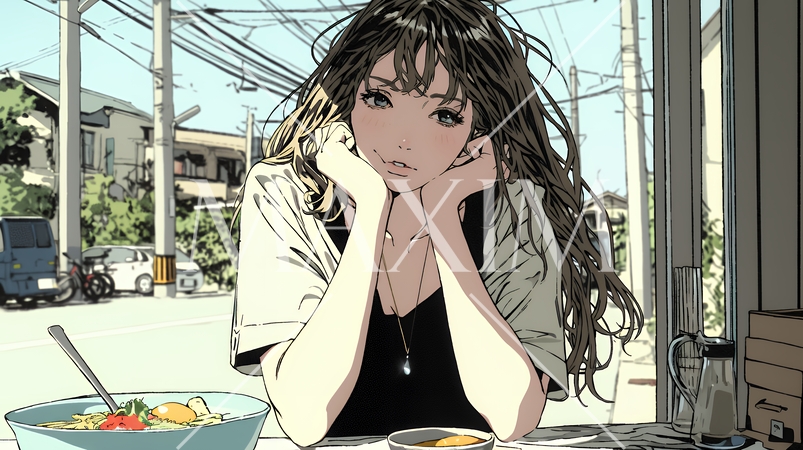 心配事があって食が進まない女性