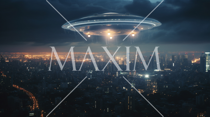 宇宙からの侵略者が大都市上空にやってきた