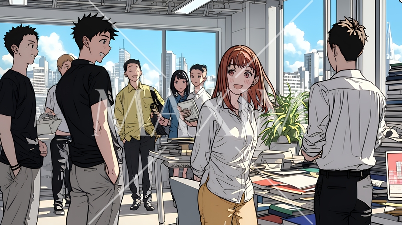 オフィスへの集合命令を受けたビジネスパーソンたち