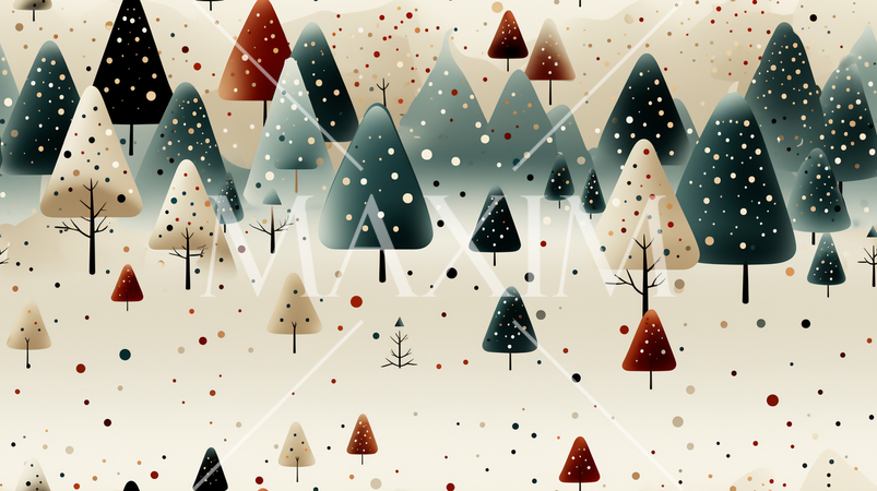 クリスマスツリーの連続パターン