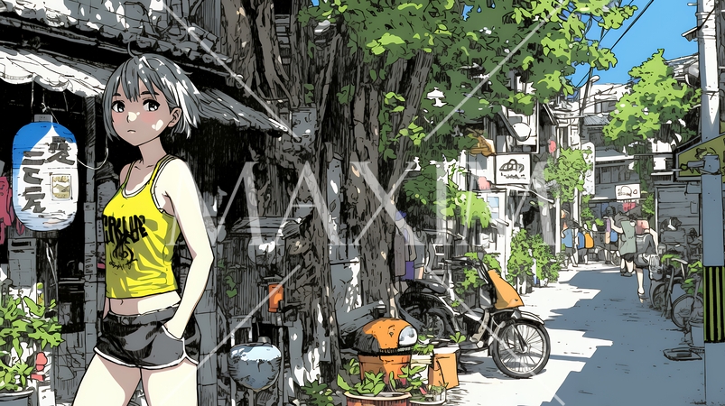 昭和のかおりが漂う町並み