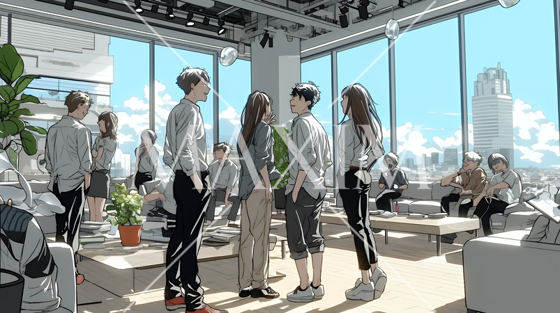 オフィスへの集合命令を受けたビジネスパーソンたち